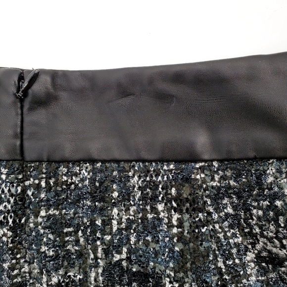 Banana Republic Faux Leather Waist Coated Detail Pencil Skirt - Picture 7 of 10